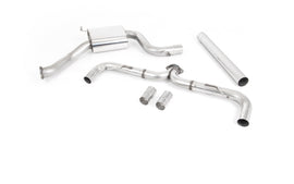 VW Golf MK7.5 GTI (Incl Performance Pack) - Non-Resonated Race (Louder) Cat-Back Exhaust System with GT-100 Polished Trims
