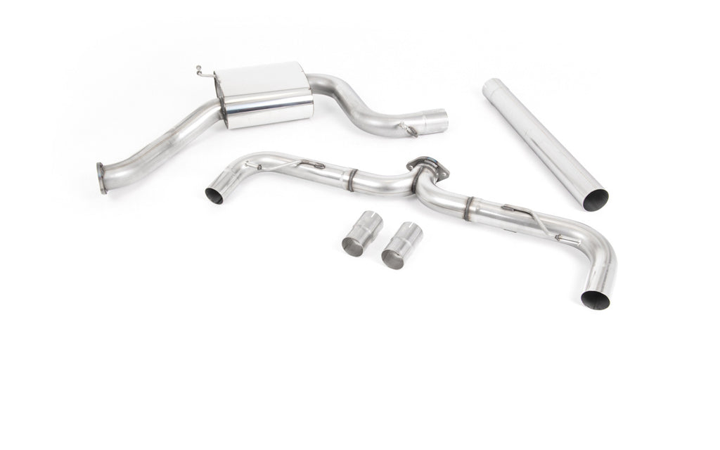VW Golf MK7.5 GTI (Incl Performance Pack) - Non-Resonated Race (Louder) Cat-Back Exhaust System with GT-100 Burnt Titanium Trims