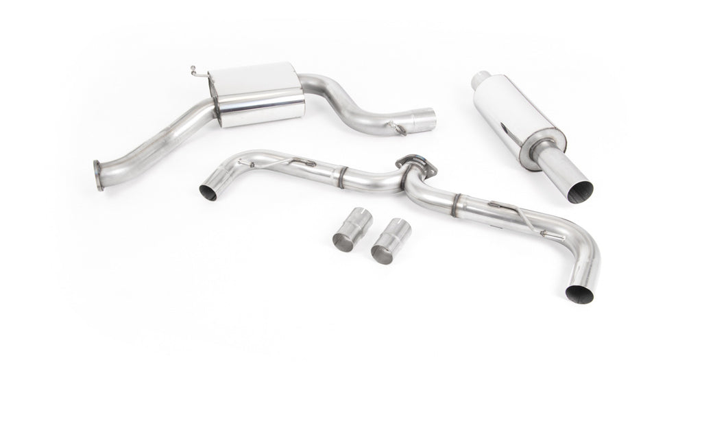 VW Golf MK7.5 GTI (Incl Performance Pack) - Road+ Cat-Back Exhaust System with Jet-100 Carbon Trims
