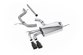 VW Golf Mk5 2.0 TDI 140PS - Non-Resonated (Louder) Cat-Back Exhaust System with Cerakote Black Tips (For GTI Valance)