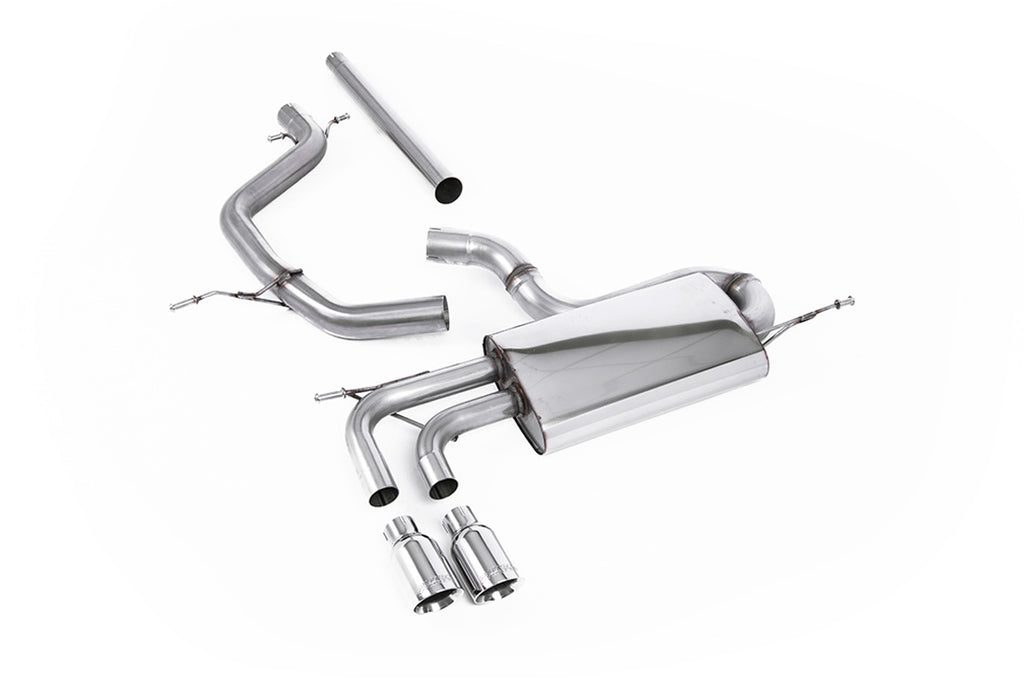 VW Golf Mk5 2.0 TDI 140PS - Non-Resonated (Louder) Cat-Back Exhaust System with Polished Tips (For GTI Valance)