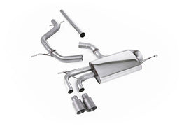 VW Golf Mk5 2.0 TDI 140PS - Non-Resonated (Louder) Cat-Back Exhaust System with Titanium Tips (For GTI Valance)