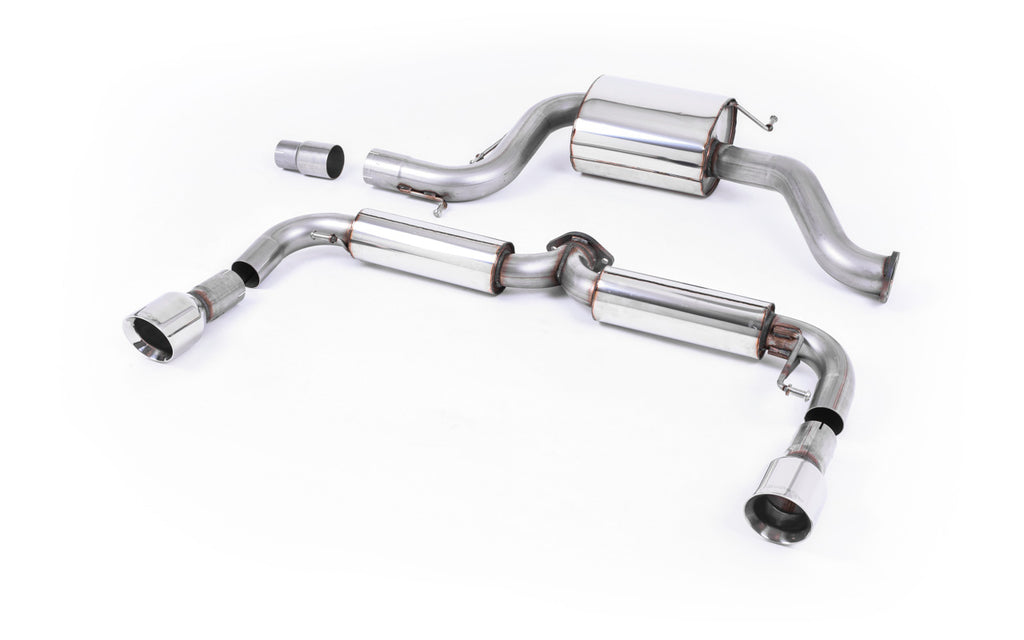VW Golf Mk6 GTi Edition 35 - Resonated (Quieter) Cat-Back Exhaust System with Polished Trims