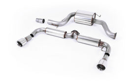 VW Golf Mk6 GTi Edition 35 - Resonated (Quieter) Cat-Back Exhaust System with Polished Trims