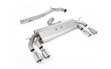 Load image into Gallery viewer, VW Golf R MK7.5 2.0 TSI 310ps (Non GPF Models &amp; 76mm systems) - Non-Valved &amp; Non-Resonated (Louder) Cat-Back Race Exhaust System with Polished GT-100 Round Tips