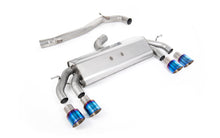 Load image into Gallery viewer, VW Golf R MK7.5 2.0 TSI 310ps (Non GPF Models &amp; 76mm systems) - Non-Valved &amp; Non-Resonated (Louder) Cat-Back Race Exhaust System with Burnt Titanium GT-100 Round Tips
