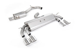VW Golf R MK7.5 2.0 TSI 310ps (Non GPF Models & 76mm systems) - Non-Valved & Resonated (Quieter) Cat-Back Race Exhaust System with Polished Oval Tips