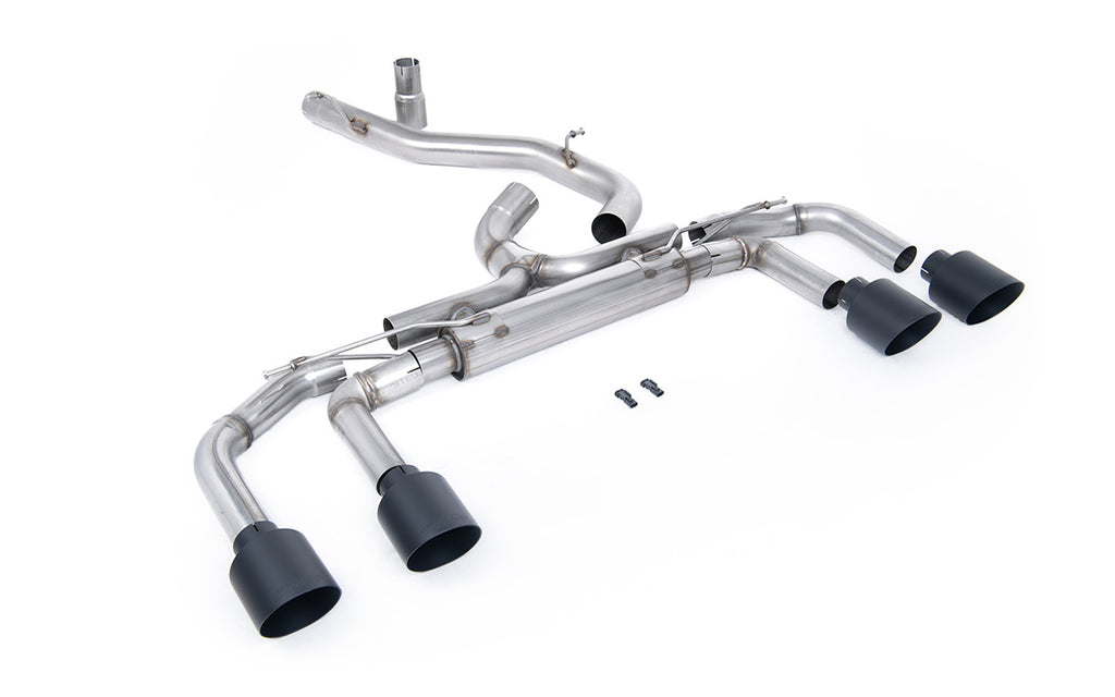 VW Golf R MK8/MK8.5 - 80mm Systems Non Valved with Cerakote Tips (Race System - Loudest)