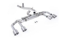 VW Golf R MK8/MK8.5 - 80mm Systems Non Valved with Titanium Tips (Race System - Loudest)