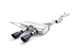 VW Golf R Mk6 - Non-Resonated (Louder) Cat-Back Exhaust System with Cerakote Black Trims