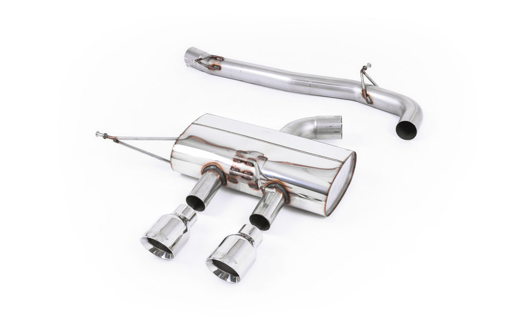 VW Golf R Mk6 - Non-Resonated (Louder) Cat-Back Race Exhaust System with Polished Tips