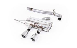 VW Golf R Mk6 - Non-Resonated (Louder) Cat-Back Race Exhaust System with Polished Tips