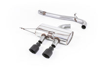 Load image into Gallery viewer, VW Golf R Mk6 - Non-Resonated (Quieter) Cat-Back Race Exhaust System with Cerakote Black Tips