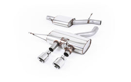 VW Golf R Mk6 - Resonated (Quieter) Cat-Back Exhaust System with Polished Trims