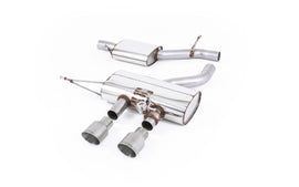 VW Golf R Mk6 - Resonated (Quieter) Cat-Back Exhaust System with Titanium Trims