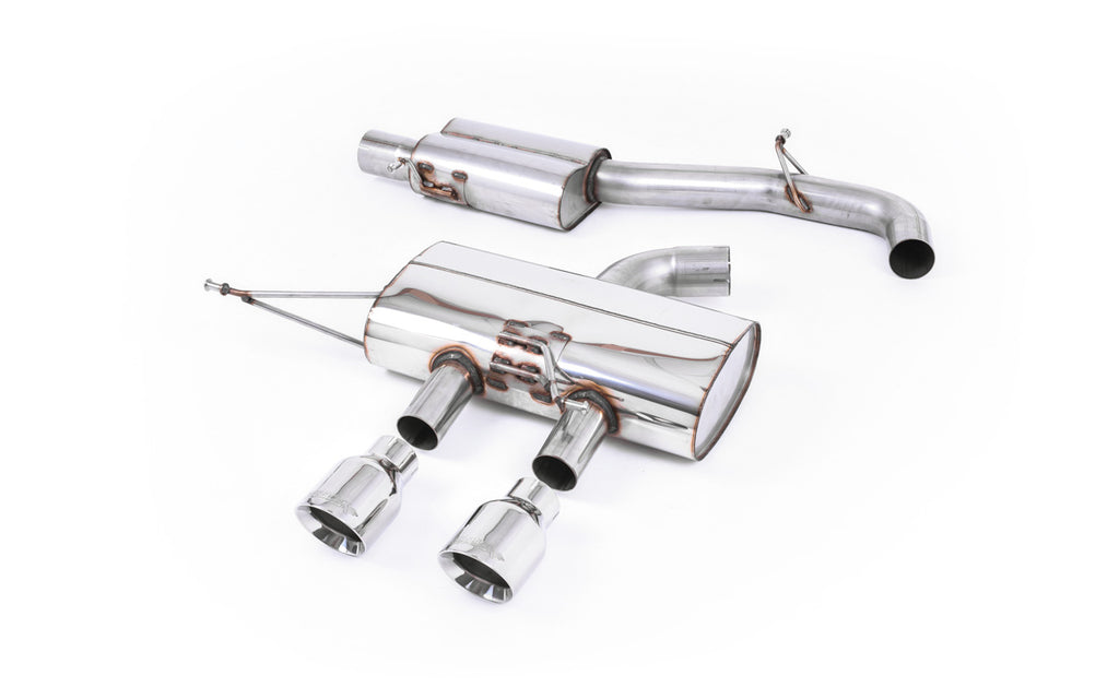 VW Golf R Mk6 - Resonated (Quieter) Cat-Back Race Exhaust System with Polished Tips