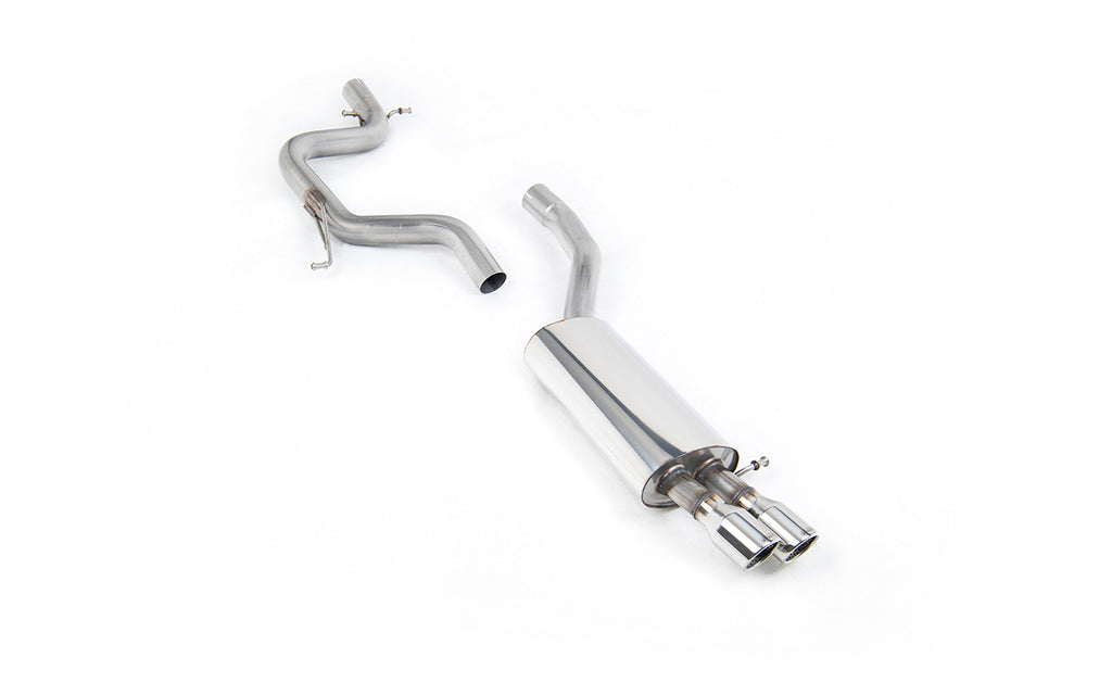 VW Jetta MK5 GLI 2.0T FSI - Non-Resonated (Louder) Cat-Back Exhaust System with Twin JET Trims