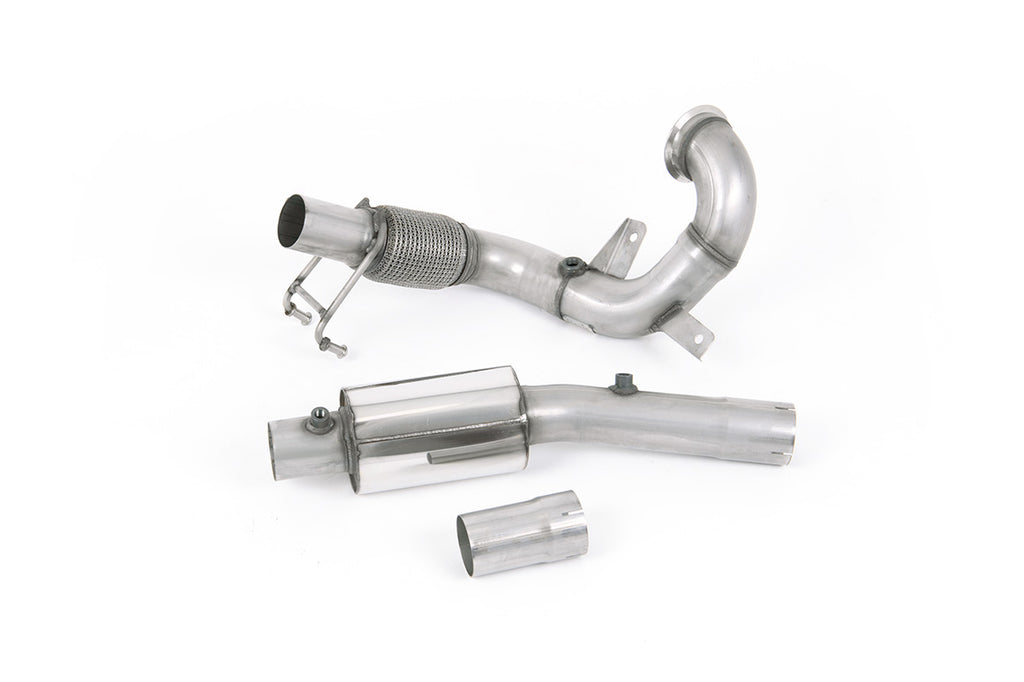 VW Polo GTI 2.0 TSI (AW - 5 Door/Pre Facelift/GPF Models) - Resonated (Quieter) Downpipe &amp; De-Cat - For Milltek Cat-Back