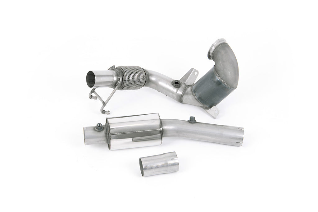 VW Polo GTI 2.0 TSI (AW - 5 Door/Pre Facelift/GPF Models) - Resonated (Quieter) Downpipe with Hi-Flow Sports Cat - For Milltek Cat-Back