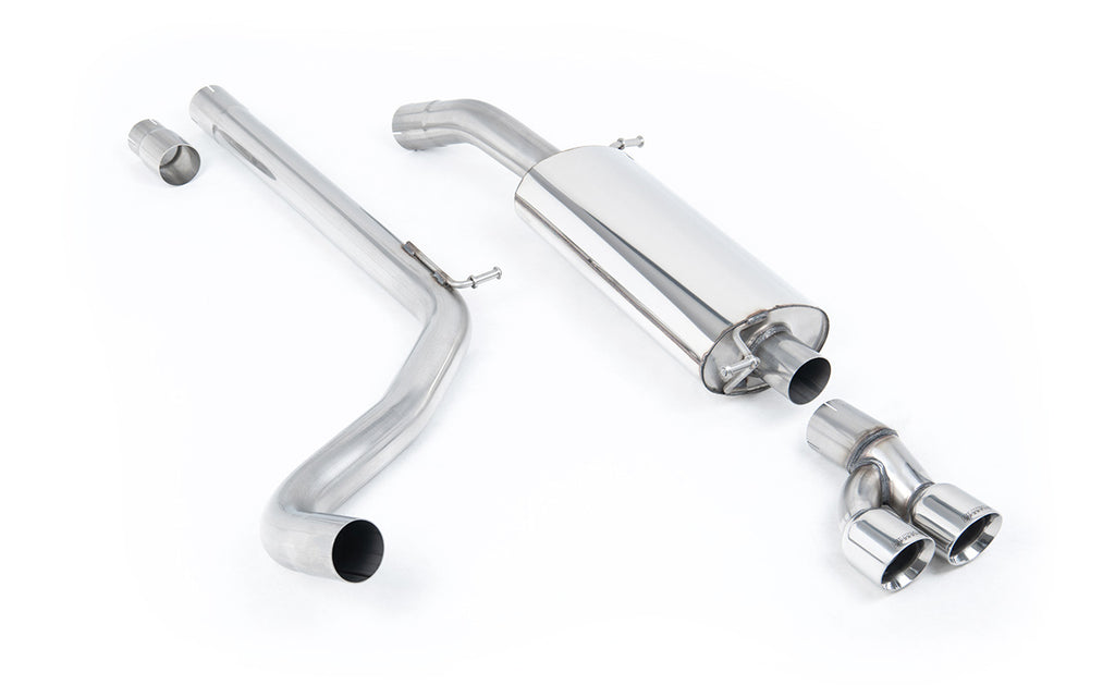 VW Polo R WRC - Non-Resonated (Louder) Cat-Back Exhaust System with Twin GT80 Trims