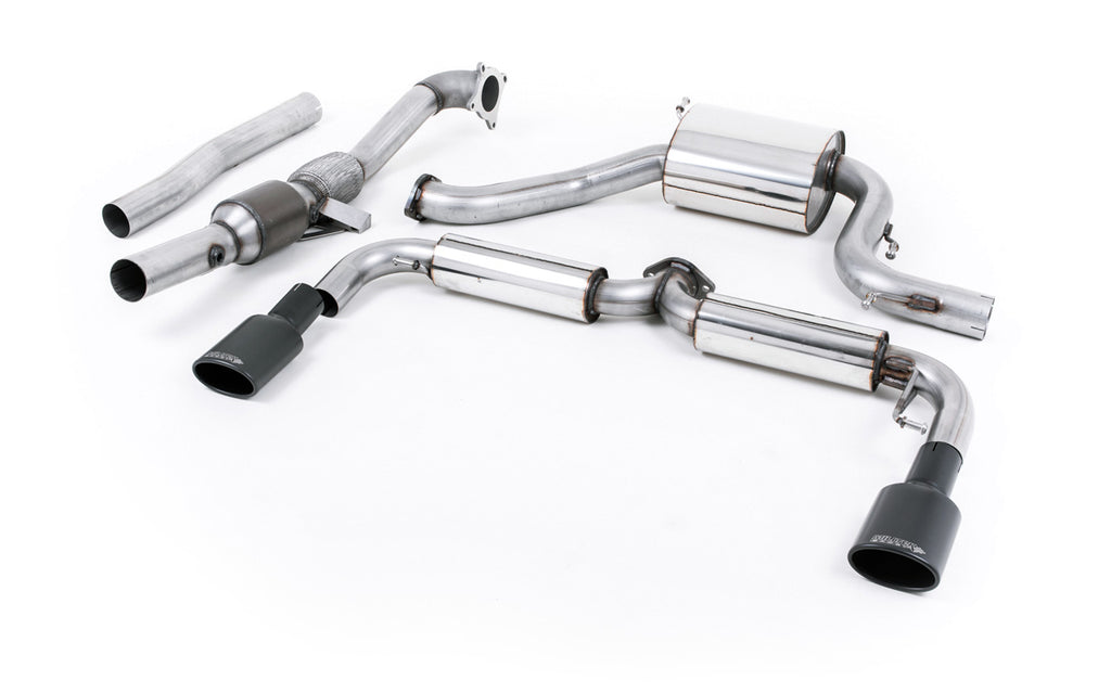 VW Scirocco R - Resonated (Quieter) Turbo-Back Exhaust System with Hi-Flow Sports Catalyst