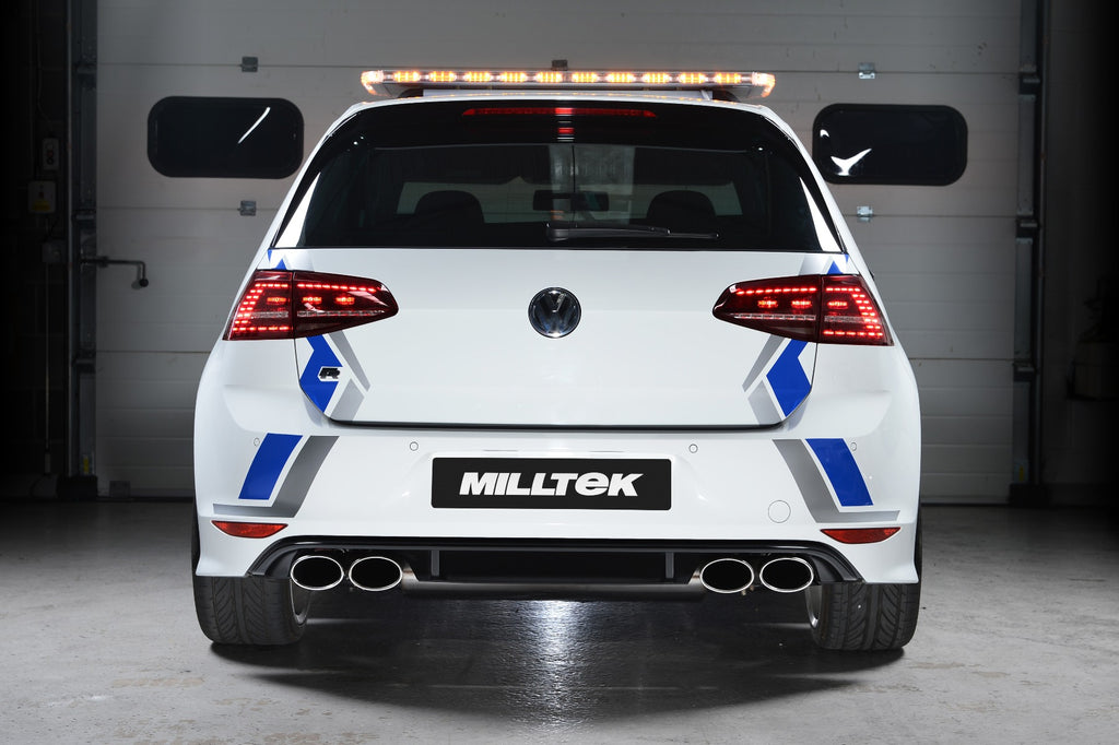 VW Golf R MK7 2.0 TSI (76.2mm systems) - Non-Resonated Turbo-Back Exhaust System with Hi-Flow Sports Catalyst