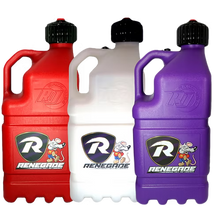 Load image into Gallery viewer, Three Renegade oil bottles in red, white, and purple on a transparent background
