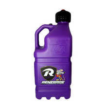 Load image into Gallery viewer, Purple fuel jug bottle with a logo on a white background