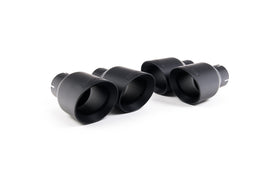Audi S5 B9 Coupe/Cabriolet Non Sport Diff models - Resonated (Quieter) Cat-Back Exhaust System with Quad GT-100 Black Trims