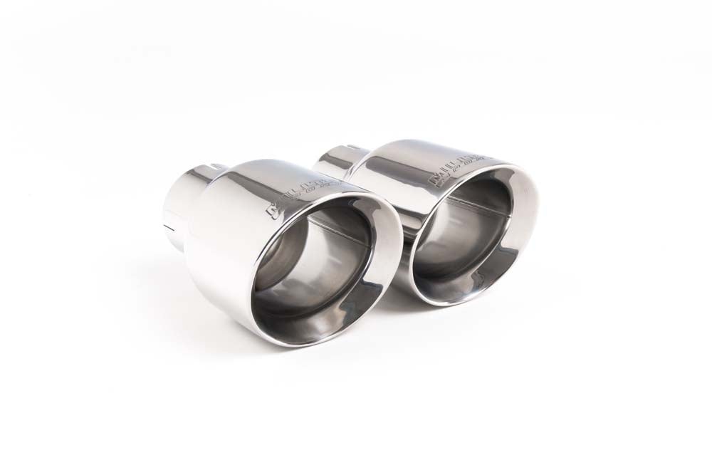 BMW F30 320i M Sport - Non-Resonated (Louder) Cat-Back Exhaust System with Polished GT-80 Trims