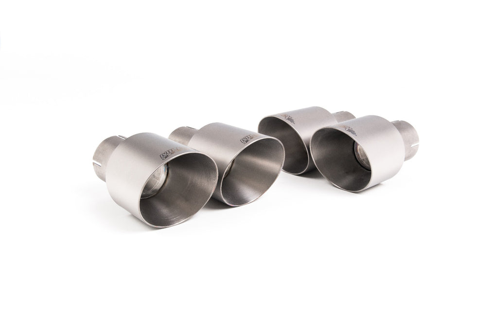 Audi S5 B9 Coupe/Cabriolet Non Sport Diff models - Non-Resonated (Louder) Cat-Back Exhaust System with Quad GT-100 Titanium Trims