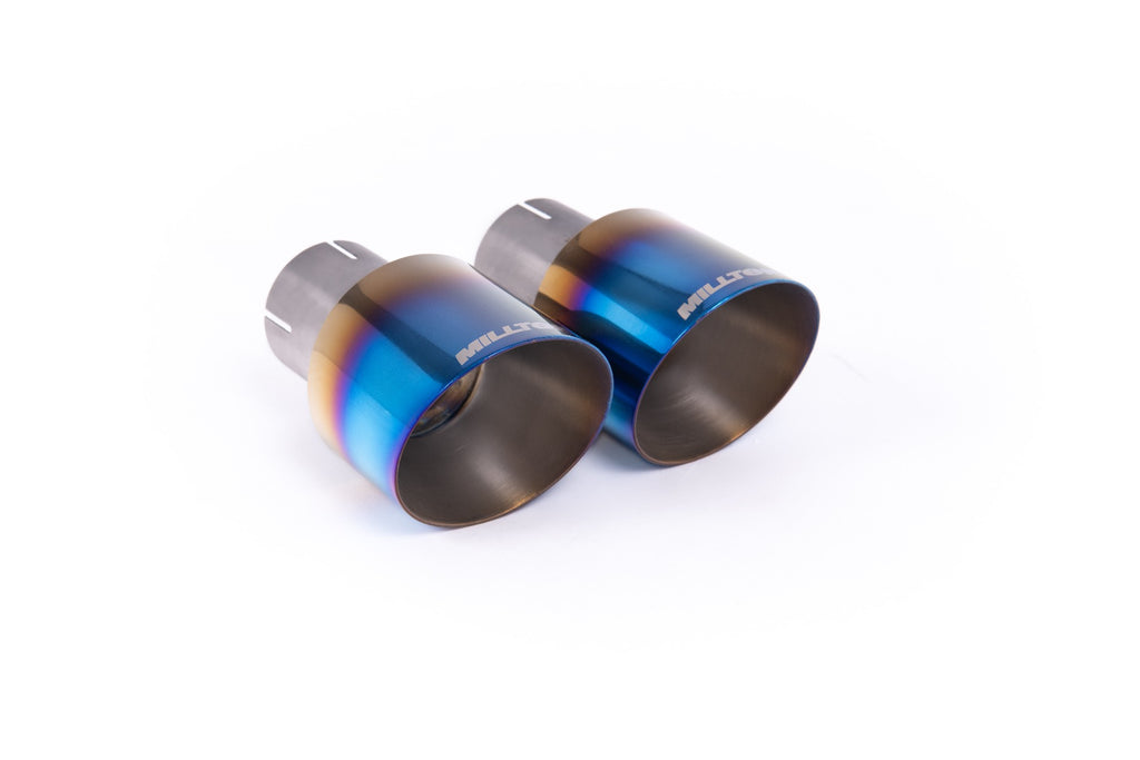 Mini Cooper S F66 - Resonated OPF/GPF Back System for Sport Diffuser only with Burnt/Blue Titanium Tips