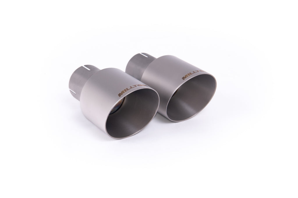 Mini Cooper S F66 - Resonated OPF/GPF Back System for Sport Diffuser only with Brushed Titanium Tips