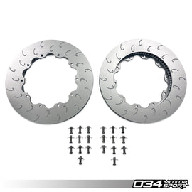 034Motorsport Replacement Front Rotor Ring Set for Mk1 Audi R8 & B8/B8.5 RS4/RS5 4.2