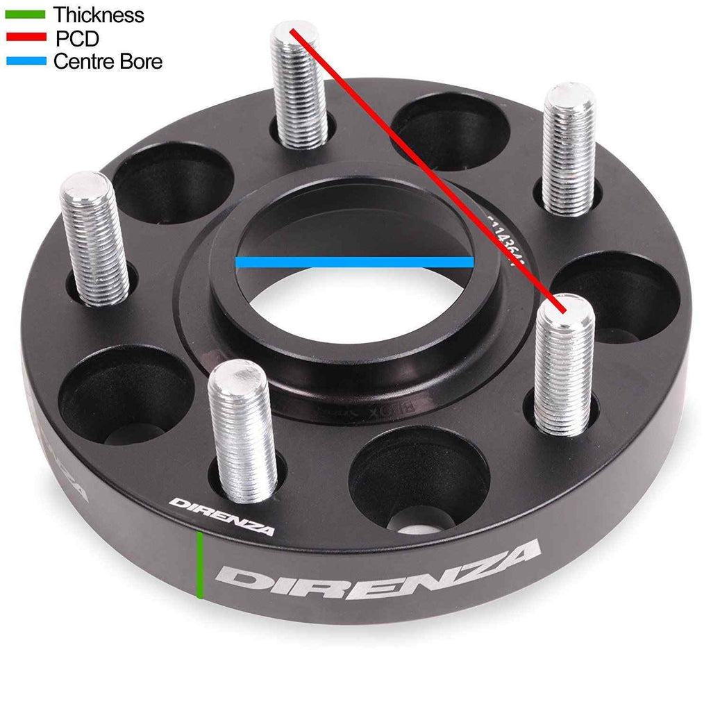 Direnza BMW 4 Series G22 G23 2020+ - 15mm Wheel Spacers - Pair - 5x112 M14x1.25 66.5mm