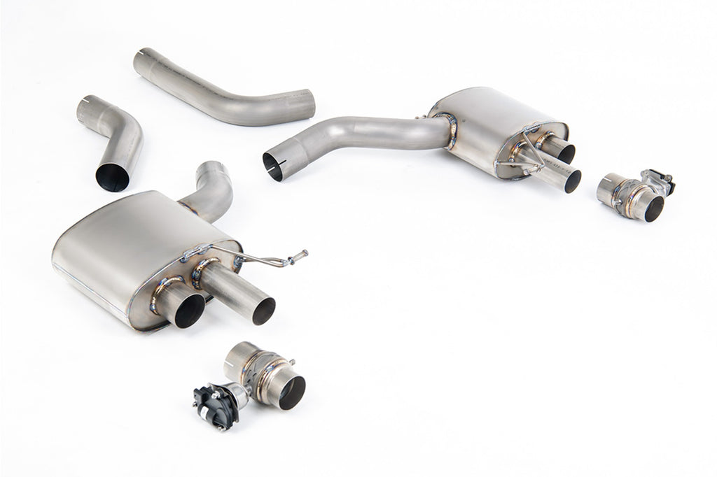 Audi RS6/RS7 C8 - Non-Resonated Signature Series Titanium Axle back with Polished Ovals