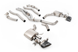 Audi RS6/RS7 C8 - Non-Resonated Signature Series Titanium Axle back with Carbon Fibre Ovals