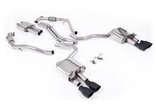 Load image into Gallery viewer, Audi S5 B9 Sport Diff models with Brace Bars (LHD) - Resonated Cat-Back with Quad Cerakote Black Trims