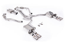 Load image into Gallery viewer, Audi S5 B9 Sport Diff models with Brace Bars (LHD) - Resonated Cat-Back with Quad Polished Oval Trims