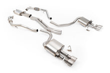 Load image into Gallery viewer, Audi S4/S5 B9 Sport Diff without Brace Bars - Resonated (Quieter) Cat-Back Exhaust System with Quad GT-100 Titanium Trims