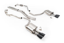 Load image into Gallery viewer, Audi S4/S5 B9 Sport Diff without Brace Bars - Non-Resonated (Louder) Cat-Back Exhaust System with Quad GT-100 Cerakote Black Trims