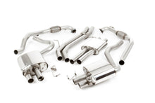 Load image into Gallery viewer, Audi S5 B9 Coupe/Cabriolet Non Sport Diff models - Resonated (Quieter) Cat-Back Exhaust System with Quad GT-100 Burnt Titanium Trims