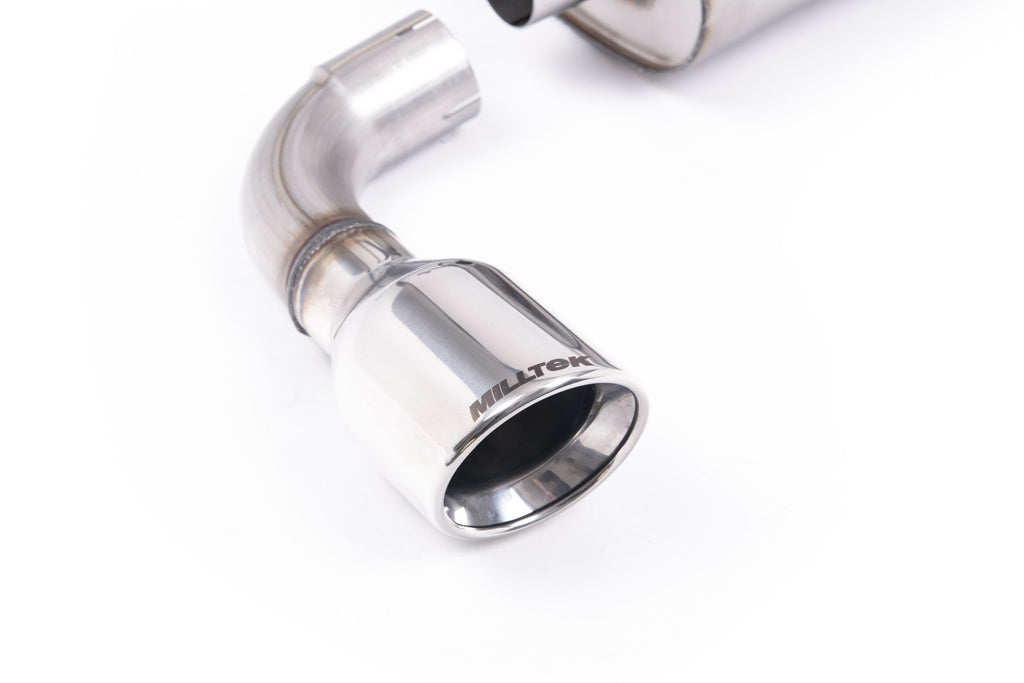 VW Golf MK4 R32 - V2 Non-Resonated (Loudest) Cat-Back Exhaust System with Inward Rolled Tips