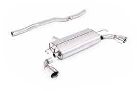 VW Golf MK4 R32 - V2 Non-Resonated (Loudest) Cat-Back Exhaust System with Slash Cut Tips