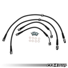 Load image into Gallery viewer, 034Motorsport Stainless Steel Braided Brake Line Kit for VW &amp; Audi MQB 2.0 TFSI Performance Pack