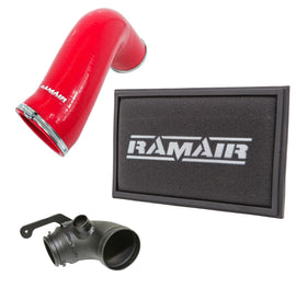 Panel Air Filter Intake Pipe Air Hose & Turbo Elbow - Red - A3 S3 TSI MQB