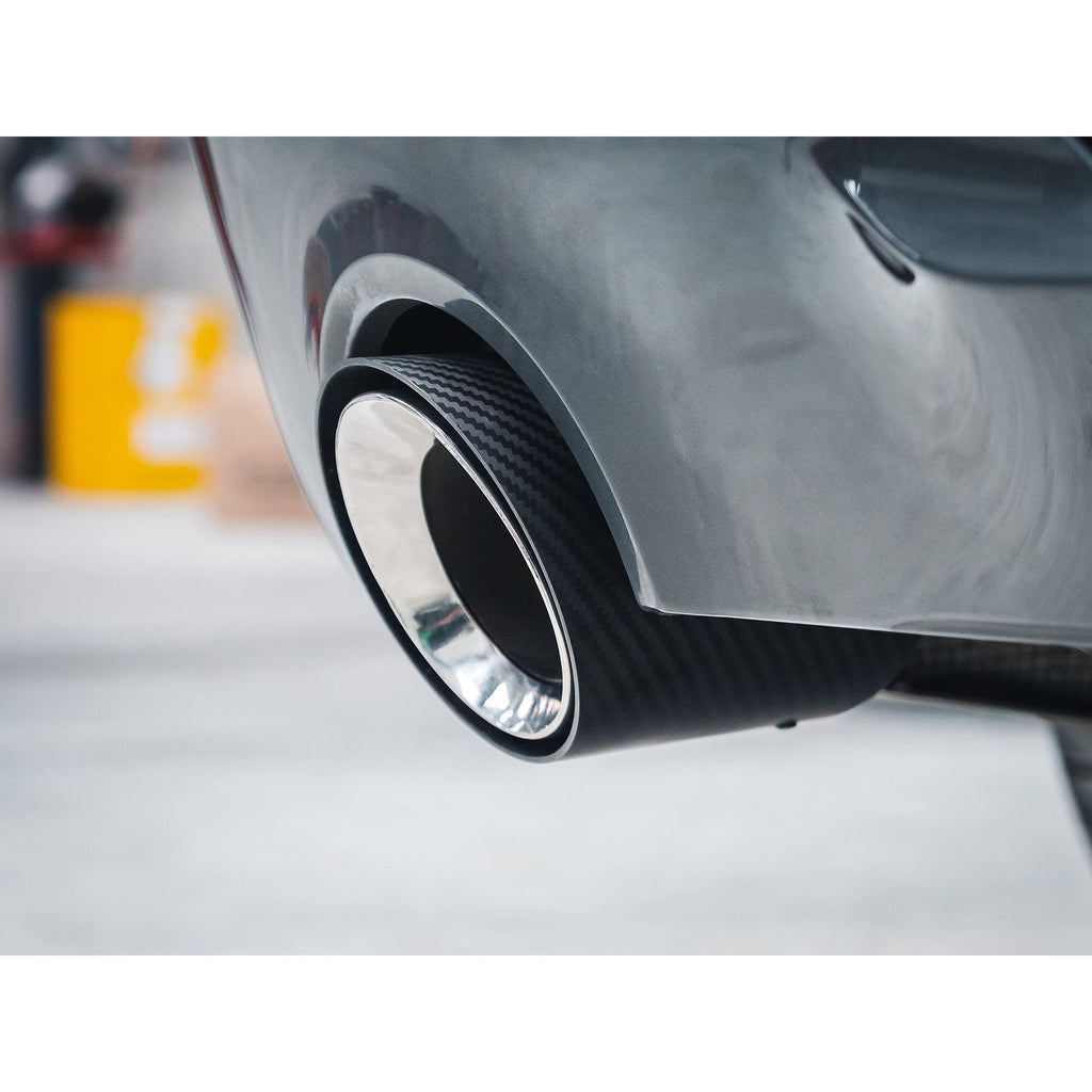 BMW G-Series Carbon Fibre M Performance Tips - OEM Style Larger 3.5" Slip-on Replacement Tailpipes