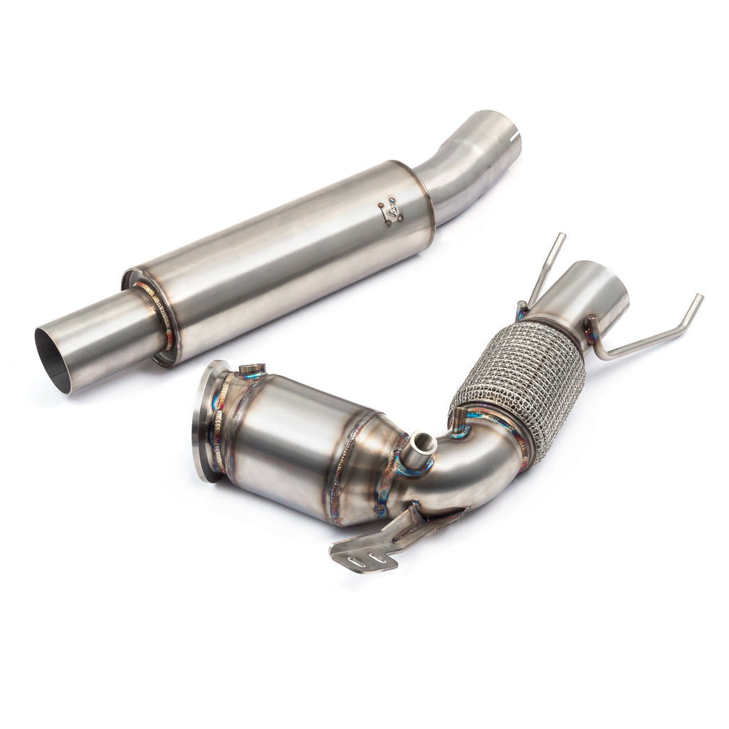BMW M135i (F40) Front Downpipe Sports Cat / De-Cat To Cobra Sport Performance Exhaust Package