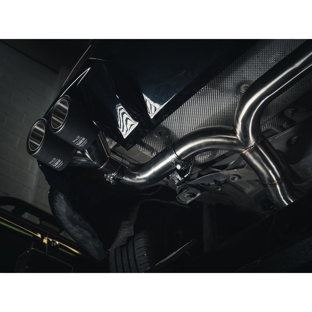 BMW M135i (F40) Venom Quad Exit Turbo Back M3 Style Race Box Delete Performance Exhaust