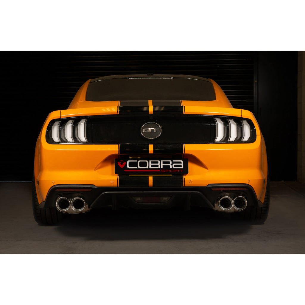 Ford Mustang 5.0 V8 GT (2018>) Facelift 3" Valved Cat Back Performance Exhaust